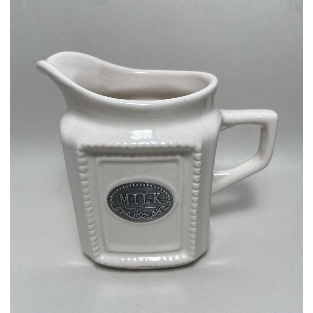 Tommy Hilfiger Creamer With Milk Cream Ceramic Pitcher Vintage